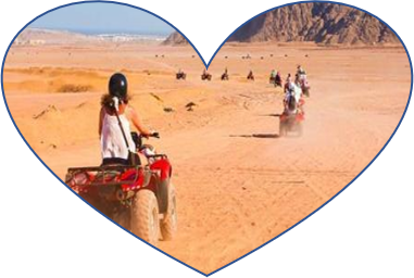 motorata al tramonto